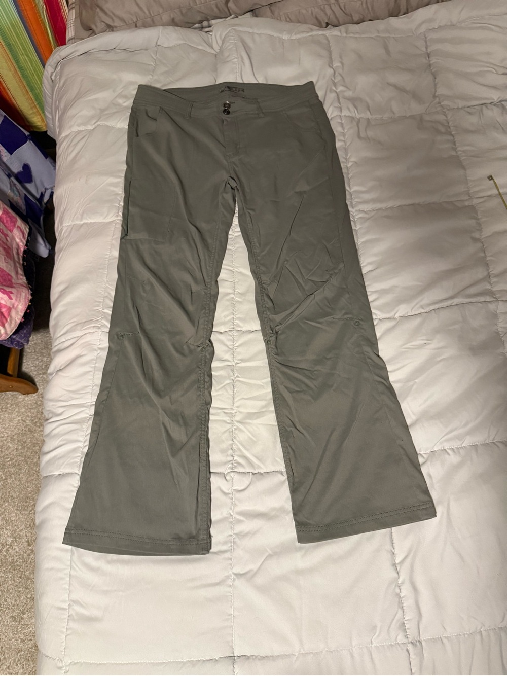 Prana Olive Green Convertible Hiking Pants